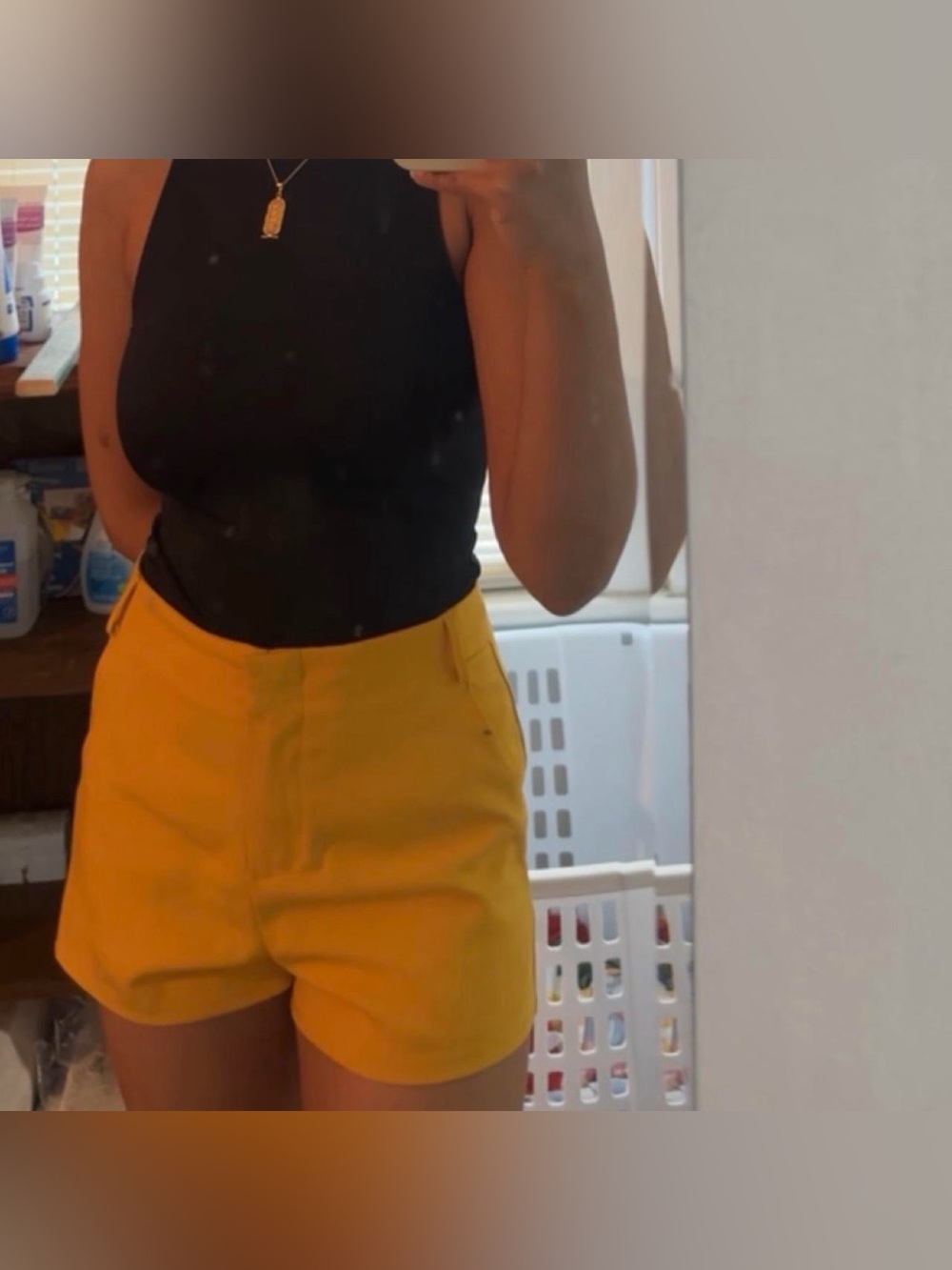 Forever 21 High-Waist Yellow Women’s Shorts